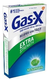Gas-X Softgels-10 Each-6/Box-6/Case