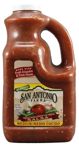 San Antonio Farms Medium Thick Chunky Salsa-135 oz.-4/Case
