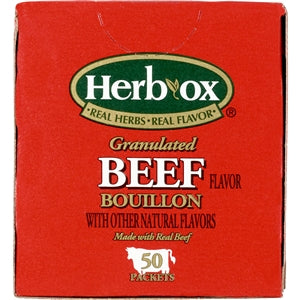 Herb Ox Instant Beef Broth-Single Serve-300 Count-1/Case