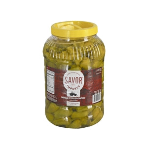 Savor Imports Whole Greek Pepper Pepperoncini-1 Gallon-4/Case