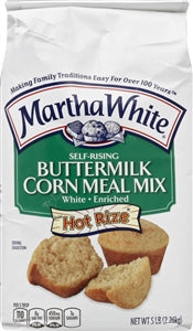 Martha White Buttermilk Self Rising Mix Corn Meal-5 lb.-8/Case