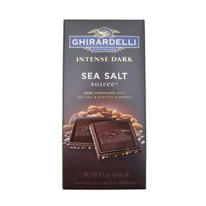 Ghirardelli Intense Dark Sea Salt Soiree Bar-3.5 oz.-12/Case