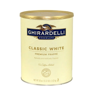 Ghirardelli Classic White Can Frappe-3.12 lb.-6/Case