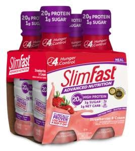 Slimfast Advanced Nutrition Ready To Drink Strawberry N' Cream Shake-11 fl oz.s-4/Box-3/Case