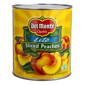 Del Monte Sliced Peaches Extra Light Syrup-105 oz.-6/Case