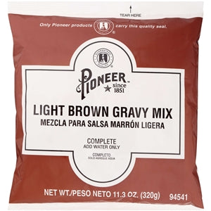 Pioneer Light Brown Gravy Mix-11.3 oz.-6/Case