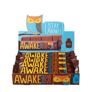 Awake Chocolate Chocolate Bar Milk Chocolate-1.55 oz.-12/Box-6/Case