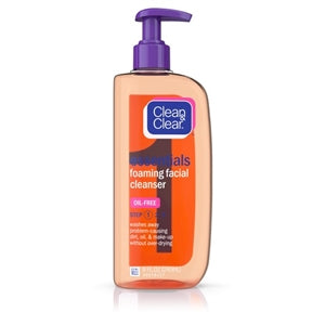 Clean & Clear Essentials Foaming Facial Oil Free Cleanser-8 fl oz.s-3/Box-8/Case