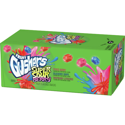 Gushers Sour Berry Fruit Snack-2 oz.-18/Box-6/Case