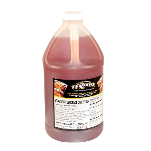 Teazzers Lemonade Strawberry Cane Syrup-64 oz.-6/Case