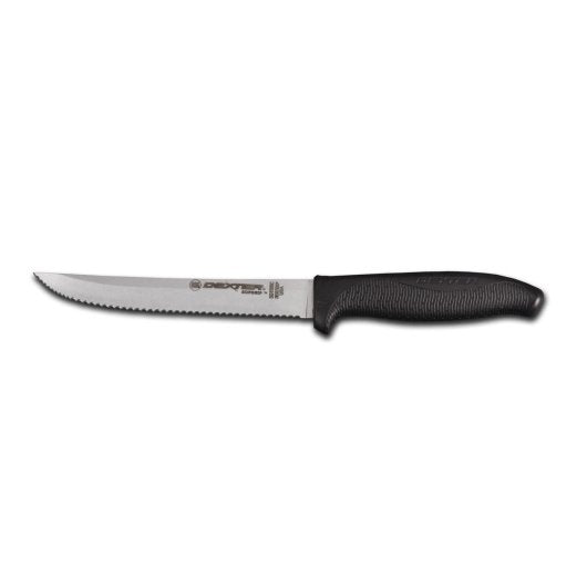 Dexter Softgrip 6 Inch Black Scalloped Utility Knife-1 Each