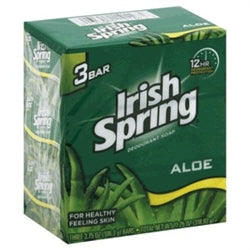 Irish Spring Bar Soap Aloe 3 Bar-11.1 oz.-18/Case
