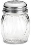 Tablecraft Tritan 6 oz. Swirl Bpa-Free Perforated Chrome Top Shaker-24 Each-1/Case