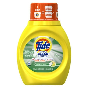 Tide Simply Clean & Fresh High Efficiency Liquid Detergent-25 fl oz.s-6/Case