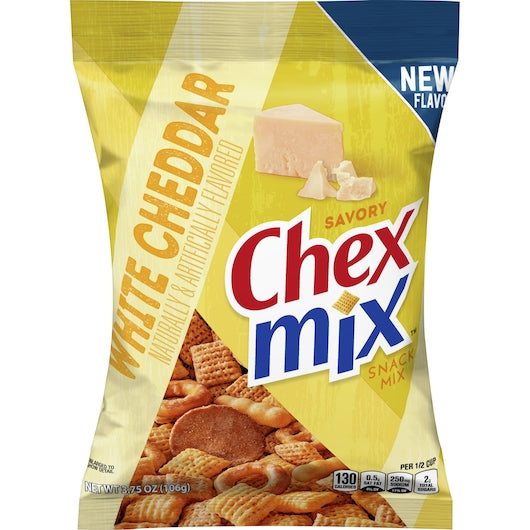 Chex Mix White Cheddar Snack Mix-3.75 oz.-8/Case