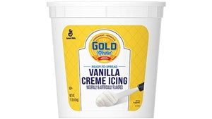 Gold Medal Ready-To-Spread Vanilla Creme Icing-11 lb.-2/Case