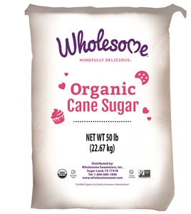 Wholesome Sweetener Organic Cane Sugar-50 lb.