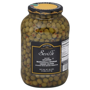 Savor Imports Stuffed Manzanilla Olives-340-360 Count-1 Gallon- 4/Case-1 Gallon-4/Case