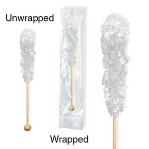 Dryden And Palmer Layer Sugar Swizzle Stick White Individually Wrapped Bulk-72 Each-72/Box-4/Case