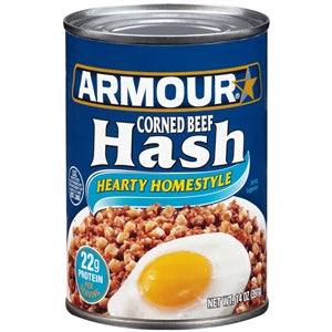 Armour Corned Beef Hash-14 oz.-12/Case