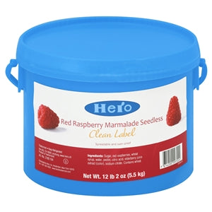 Hero Baking Jam Raspberry Seedless Clean-12.12 lb.-1/Case