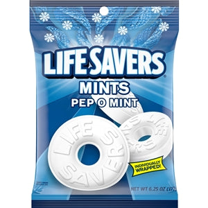 Lifesavers Pep-O-Mint Candy-6.25 oz.-12/Case