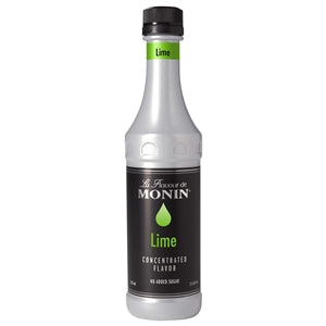 Monin Lime Concentrate Flavor-375 Milileter-4/Case