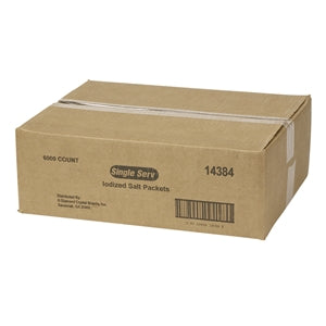 Single Serv Flat Salt Packets-0.6 Gram-6000/Case