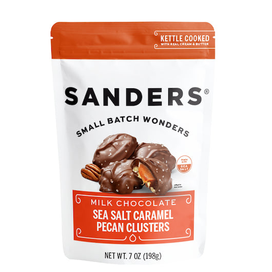 Sanders Milk Chocolate Pecan Caramel Cluster-7 oz.-6/Case