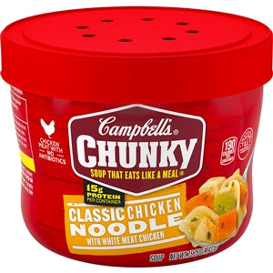 Campbell's Chicken Noodle Soup Chunky Bowl-15.25 oz.-8/Case