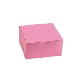 Boxit 14 Inch X 10 Inch X 4 Inch Strawberry Pink 1 Piece Bakery Cornerlock Box-1 Each-100/Box-1/Case