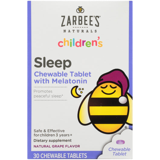 Zarbee's Children's Sleep Tablets-30 Count-4/Box-3/Case