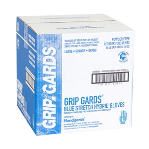 Grip Gards Glove Blue Stretch Large 10/100-100 Each-100/Box-10/Case