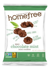 Homefree Mini Cookies Chocolate Mint Gluten-Free-0.95 oz.-10/Case