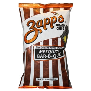 Zapp's Potato Chips Mesquite Bar-B-Que Chips-2 oz.-25/Case