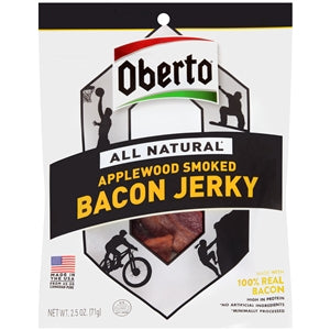 Oberto All Natural Applewood Smoked Bacon Jerky 8/1 Ea.