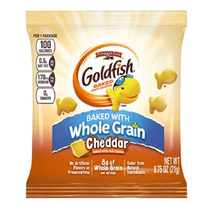Pepperidge Farms Goldfish Cheddar Whole Grain Crackers-0.75 oz.-300/Case