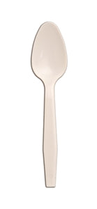 D & W Fine Pack Senate White Medium Weight Unwrapped White Teaspoon-1000 Each-1000/Box-1/Case