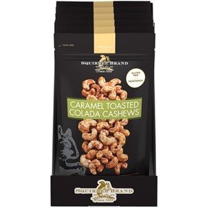Squirrel Caramel Colada Cashews-3.5 oz.-6/Case