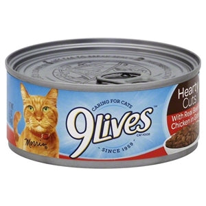9 Lives Chicken In Gravy Cat Food Singles-5.5 oz.-24/Case