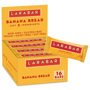 Larabar Non Gmo Dairy Free Vegan Gluten Free Soy Free Banana Bread Bar-25.6 oz.-4/Case