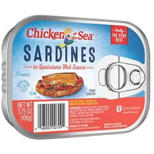 Chicken Of The Sea Sardines In Hot Sauce-3.75 oz.-18/Case