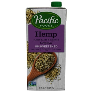 Pacific Foods Original Unsweetened Hemp Milk-32 fl oz.s-12/Case