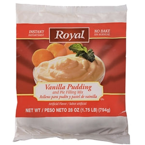 Royal Vanilla Flavored Instant Pudding Mix & Pie Filling-28 oz.-12/Case