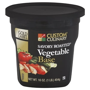 Gold Label No Msg Added Savory Roasted Vegan Vegetable Base Paste-1 lb.-6/Case