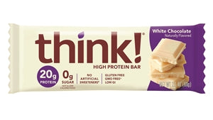 Thinkthin Bar White Chocolate-2.1 oz.-10/Box-12/Case