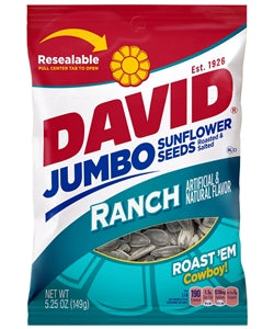 David Ranch In-Shell Sunflower Seeds-5.25 oz.-12/Case