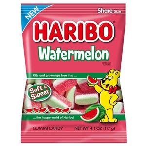 Haribo Watermelon Gummies-4.1 oz.-12/Case