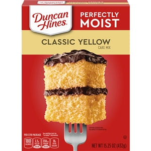 Duncan Hines Classic Yellow Cake Mix-15.25 oz.-12/Case
