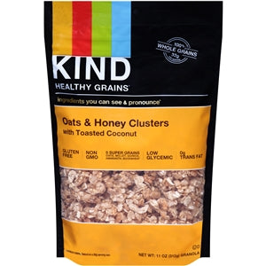 Kind Healthy Snacks Granola Oats & Honey Whole Grain Granola Clusters-11 oz.-6/Case